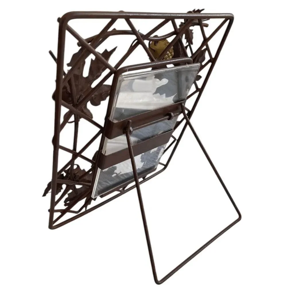 Vintage Iron Metal Vine Oak Leaf & Acorn Picture Frame‎ 4 x 6